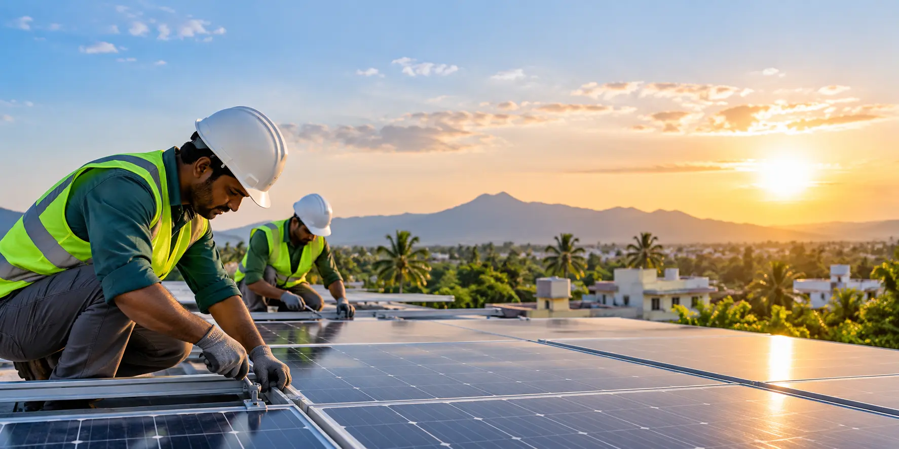 Solar panel installation services for homes and businesses in Tamil Nadu